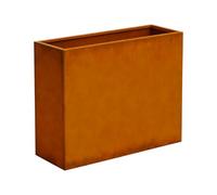 Jardinera vaargel 82x90x30 cm acero corten - marrón óxido [casa.pro]