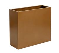 Jardinera vaargel 82x90x30 cm acero - marrón [casa.pro]