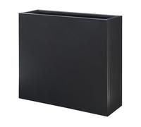 Jardinera vaargel 82x90x30 cm acero - negro [casa.pro]
