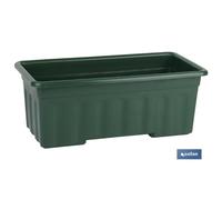 Jardinera verde modelo azahar 60x22x15cm venta unitaria