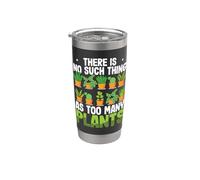 Jardinería divertida No hay tal cosa como demasiadas plantas Vaso térmico de acero inoxidable de doble pared