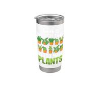 Jardinería divertida No hay tal cosa como demasiadas plantas Vaso térmico de acero inoxidable de doble pared