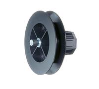 jarolift Disco para Cintas de Persianas Enrollables con Cápsula para Eje SW40, de Plástico, Diámetro 114 mm, con Perno Esterno