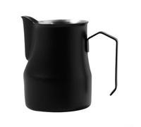 Jarra de acero inoxidable diseñada para uso repetido en entornos de alto tráfico con construcción resistente a la corrosión y retención térmica (negro, 350 ml)