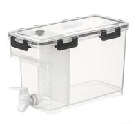 Jarra de agua de 3,5 L con filtro y grifo, dispensador de bebidas grandes para fiestas en casa, oficina, contenedor de bebidas frías PP con sello a prueba de fugas