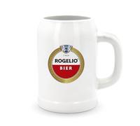Jarra de Cerveza Día del Padre Cerámica | Regalo Original día del Padre | Regalo Papa Cumpleaños, Jubilación | Jarra para Microondas y Lavavajillas (Cerveza Bier)