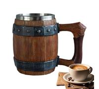 Jarra de cerveza - Resina de acero inoxidable pulido a mano 19x14x11,5 cm