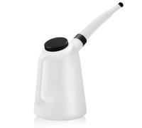 Jarra de medición con cuello flexible y tapa compatible con combustible, liquido frenos, y No acidos, 1 litro