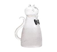 Jarra de Vidrio 1800 ml Recipiente para Bebidas con Gatito Lindo