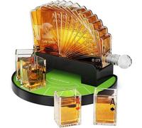 Jarra de whisky con 4 vasos – 10546 g – Decantador estilo casino, regalo ideal para amantes de las bebidas espirituosas – Imprescindible para cualquier reunión de degustación de whisky – Perfecto para
