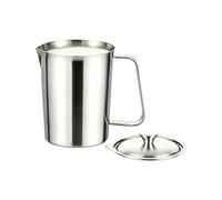 Jarra Medidora De Líquidos | Recipiente de Acero Inoxidable con Doble Escala Resistente al Calor - Taza Medidora de Doble Marcado | Para Cocinar Hornear Horno Cocina Hogar Uso Interior Apto Para Lavav