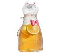 Jarra vidrio para agua 1800 ml Recipiente para Bebidas con Gatito Lindo