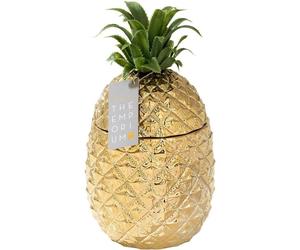 Jarras doradas con forma de piña y tapa – Un complemento de alta calidad para su carrito de bebidas. Accesorio retro para bares