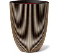 Jarrón CAPI EUROPE Groove, 46x58 cm, y dorado, maceta para interior y exterior