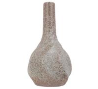 Jarrón de Cerámica Vintage Marrón de Barro Tosco para Flores