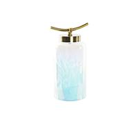 Jarrón DKD Home Decor Azul Dorado Metal Cristal Mediterráneo 19 x 15 x 33 cm
