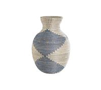Jarrón DKD Home Decor Azul Natural Mediterráneo 31 x 31 x 50 cm