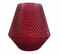 Jarrones de Cristal de diseño, 23 cm, Diamante Rosa