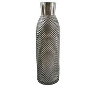 Jarrones de Cristal de diseño, 50 cm, Gris Ahumado