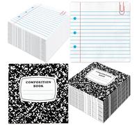 JarThenaAMCS Servilletas de papel desechables para el regreso a clases, 50 unidades, para el almuerzo, cuaderno de composición, servilletas decorativas para el primer día de escuela, fiesta