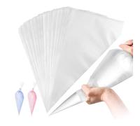 JasCherry Mangas Pasteleras Desechables, 100pcs 55cm Bolsas de Pastelería de Plástico Manga Repostería DIY Decoración de Pasteles Herramientas para Hornear Bizcocho, Galleta, Cupcake y Hojaldre