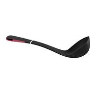 Jata AC1 - Cazo de Nylon, Mango Ergonómico Silicona, Antideslizante, Apto Lavavajillas, Resistencia 240°, Negro
