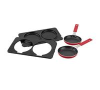 Jata AC266 Accesorio Dos sartenes y Placas para el Grill, 0 W, Negro y rojo