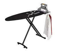 JATA HOGAR TP550 - Tabla de Planchar Plegable, Medidas: 130 x 47 cm, Estructura Termocalada, Antideslizante, Funda 100% Algodón, Reposa Planchas, Varias Alturas, Fabricación europea