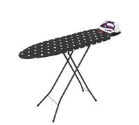 Jata Tabla de planchar plegable HPLA8100 110 x 32 cm funda 100% algodón reposa planchas Negro/Blanco