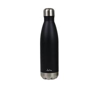 JATA HTER1011 - Botella agua acero inoxidable 500 ml. Botella termica sin BPA. Termo con cierre a rosca. Conserva las bebidas frías o calientes. Doble Aislamiento: Interior y Exterior. Negro