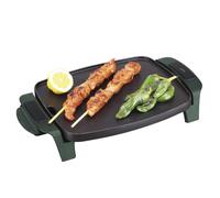 JATA JEGR5501 - Plancha de Asar Eléctrica Pequeña para 2 Personas, Grill Eléctrico Antiadherente Durastone, Plancha de Cocina Saludable, Termostato Regulable, 1000W