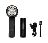JATA JEQP1272 - Quitapelusas Eléctrico Recargable con Pantalla LED, Afeitadora de Ropa 3 Velocidades, 6 Cuchillas Acero Inoxidable, Batería 1200 mAh USB-C, Elimina Pelusas y Bolitas