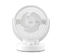 JATA JVCA1815 - Circulador de Aire Compacto 40 W, Ventilador Potente Silencioso, 3 Velocidades, Oscilación Automática, Cabezal Inclinable 90º, Alto Caudal 1444 m³/h