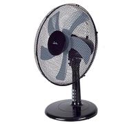 Jata Ventilador sobremesa JVVM3125 – portátil, 3 velocidades, oscilante, 5 aspas, 50 W, negro