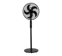 Jata Ventilador de pie JVVP3063 - 40 cm, 5 aspas, mando, temporizador 8 h, negro