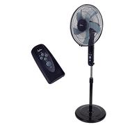Jata JVVP3145 - Ventilador de Pie con 3 velocidades, temporizador y mando a distancia. Altura regulable, oscilante, cabezal inclinable. Bajo consumo 2934 m3/h
