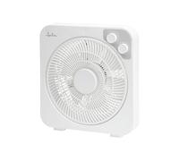 JATA JVVS3016 - Ventilador de Suelo Box Fan 45W con Temporizador 60 Minutos, 3 Velocidades, Rejilla Giratoria, Ventilador Silencioso 58 dB, 6 Aspas, Asa de Transporte, Bajo Consumo