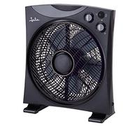 Jata Ventilador de suelo JVVS3112 34 cm oscilante silencioso 3 velocidades temporizador 45W Negro