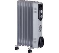 Jata Radiador de aceite R107 – 7 módulos, 1500W, 3 potencias, termostato regulable, ruedas