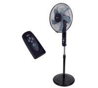 Jata Ventilador de Pie, 50 W, 5 Aspas de 44 cm de diámetro, Temporizador 7h, Oscilante, 3 Velocidades, Altura Ajustable 142 cm, Mando Distancia, Silencioso - JVVP3145