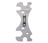 Jauarta Llave especial universal multifuncional para baño con llave de nivel para instalación de fontanería
