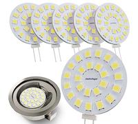 JAUHOFOGEI Bombilla LED G4 12V ac/dc Blanco Frio 6000K 2W sustituir Halógena G4 20W JC - Bombilla Campana Extractora G 4 - Bombillas Lámpara para Foco - Pack de 6 Unidades