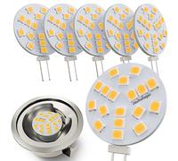 JAUHOFOGEI Bombilla LED G4 12V ac/dc Luz Calida 3000K 2W sustituir Halógena G4 20W JC - Bombilla Campana Extractora G 4 - Mini Bombillas Lámpara para Foco - Pack de 6 Unidades