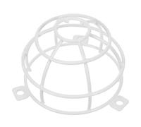 Jaula de Seguridad para Sensor de Humo Malla Antiexplosión | Cobertura de Hierro Blanco 9,40x9,40x5,90cm, Orificio 6mm, para Techo y Uso Comercial