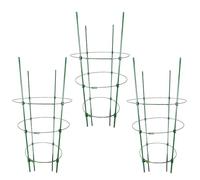 Jaula de tomate soporte de celosía vertical | Lote de 3 soportes para plantas trepadoras y flores para flores de Clematis, uvas freseras, viñas interiores exteriores y