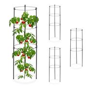 Jaula tomates jaulas para plantas enrejado de jardín plegable ligero 3 anillos