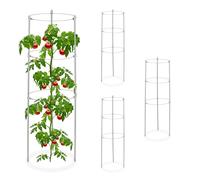 Jaula tomates jaulas para plantas enrejados de jardín 3 anillos plegable