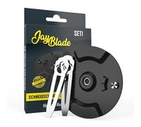 Jay Blade JayBladeSet1,Juego de cuchillas de metal para desbrozadora inalámbrica, Cuchillas de repuesto, Einhell, Gardol, Incluye disco de corte, en lugar de cuchillos de nailon o de plástico
