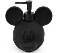 Jay Franco Dispensador de jabón de Manos y Crema para baño de Disney de Mickey Mouse, Resina Negra, decoración y Accesorios de baño