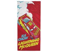 Jay Franco Kids Disney Cars Toalla de Playa 100% algodón - 71 x 147 cm Toalla de baño, Piscina y Viaje Supersuave, Producto con Licencia Oficial, Rojo